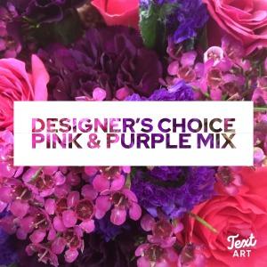 Pink & Purple Designer's Choice – SHARON'S FLOWERS, Lafayette IN