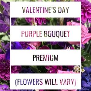 Valentines Day PURPLE Designers Choice Bouquet – SHARON'S FLOWERS, Lafayette IN