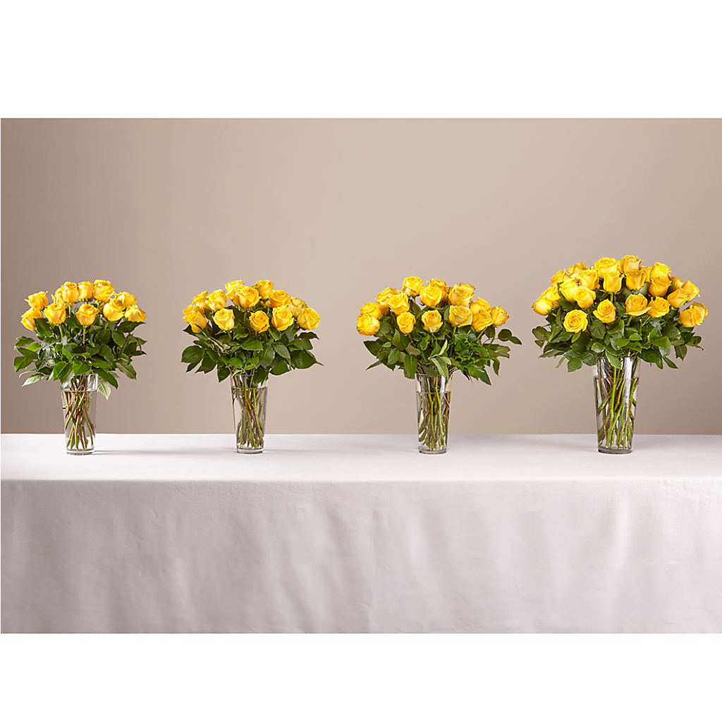Long Stem Yellow Rose Bouquet – SHARON'S FLOWERS, Lafayette IN