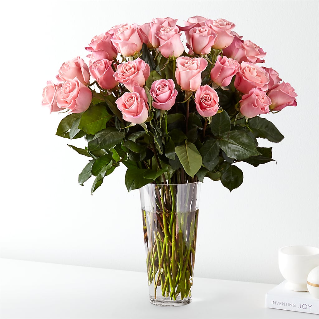 Long Stem Pink Rose Bouquet – SHARON'S FLOWERS, Lafayette IN