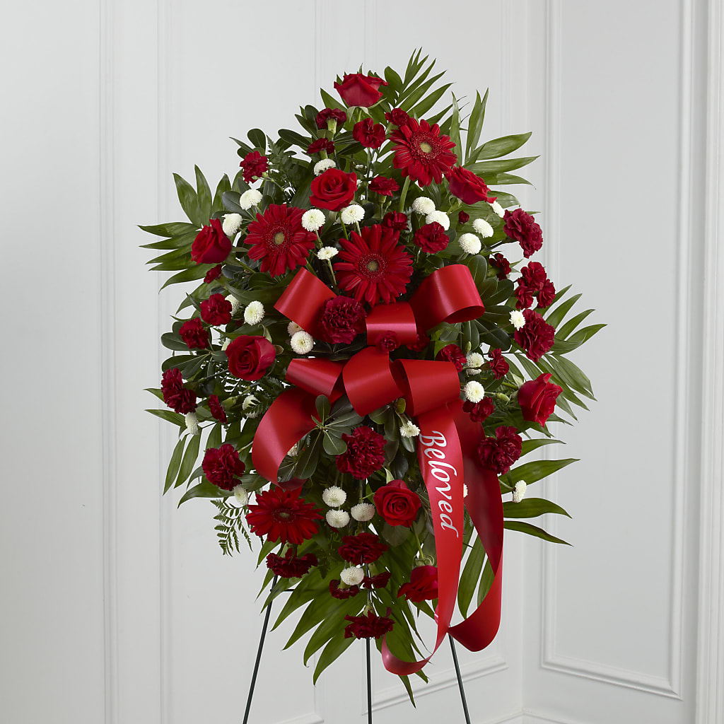 Treasured Memories Standing Spray – SHARON'S FLOWERS, Lafayette IN