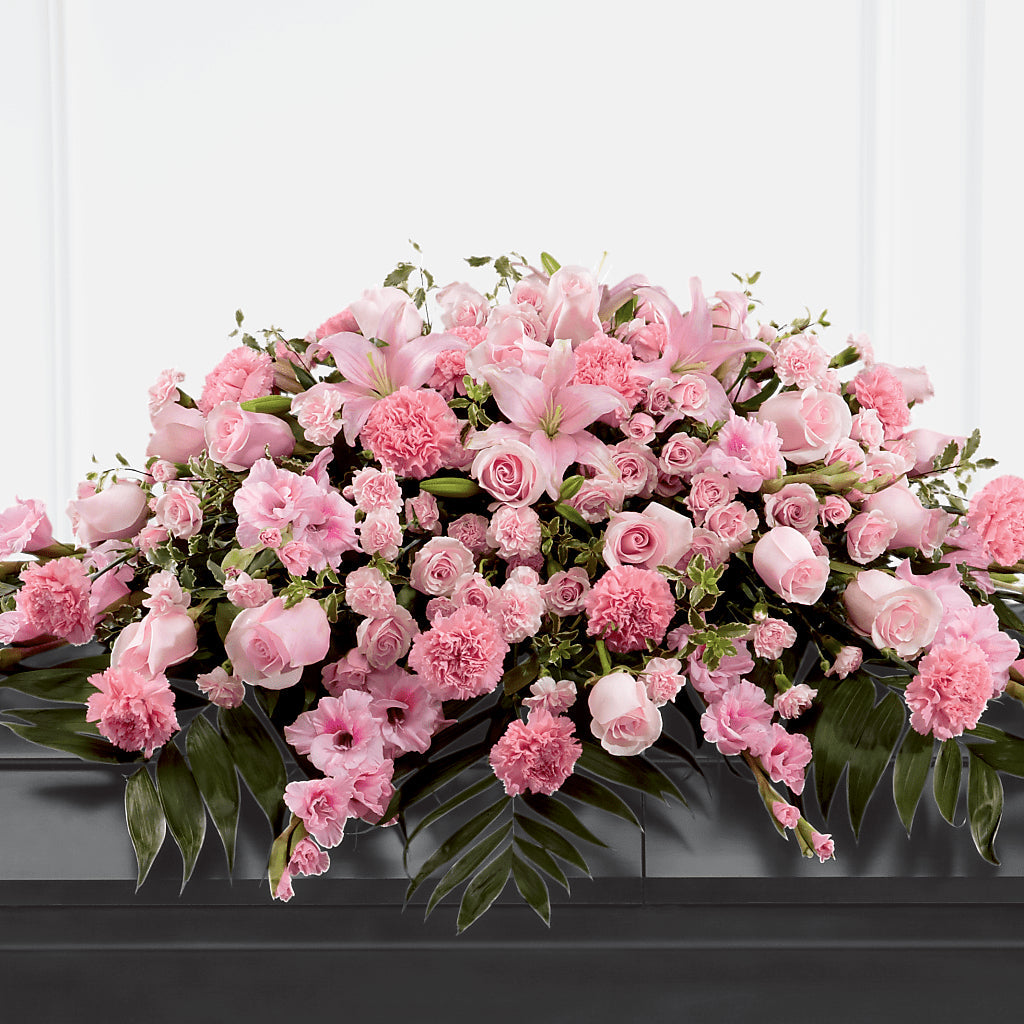 Garden of Comfort Casket Spray (Standard) – SHARON'S FLOWERS, Lafayette IN
