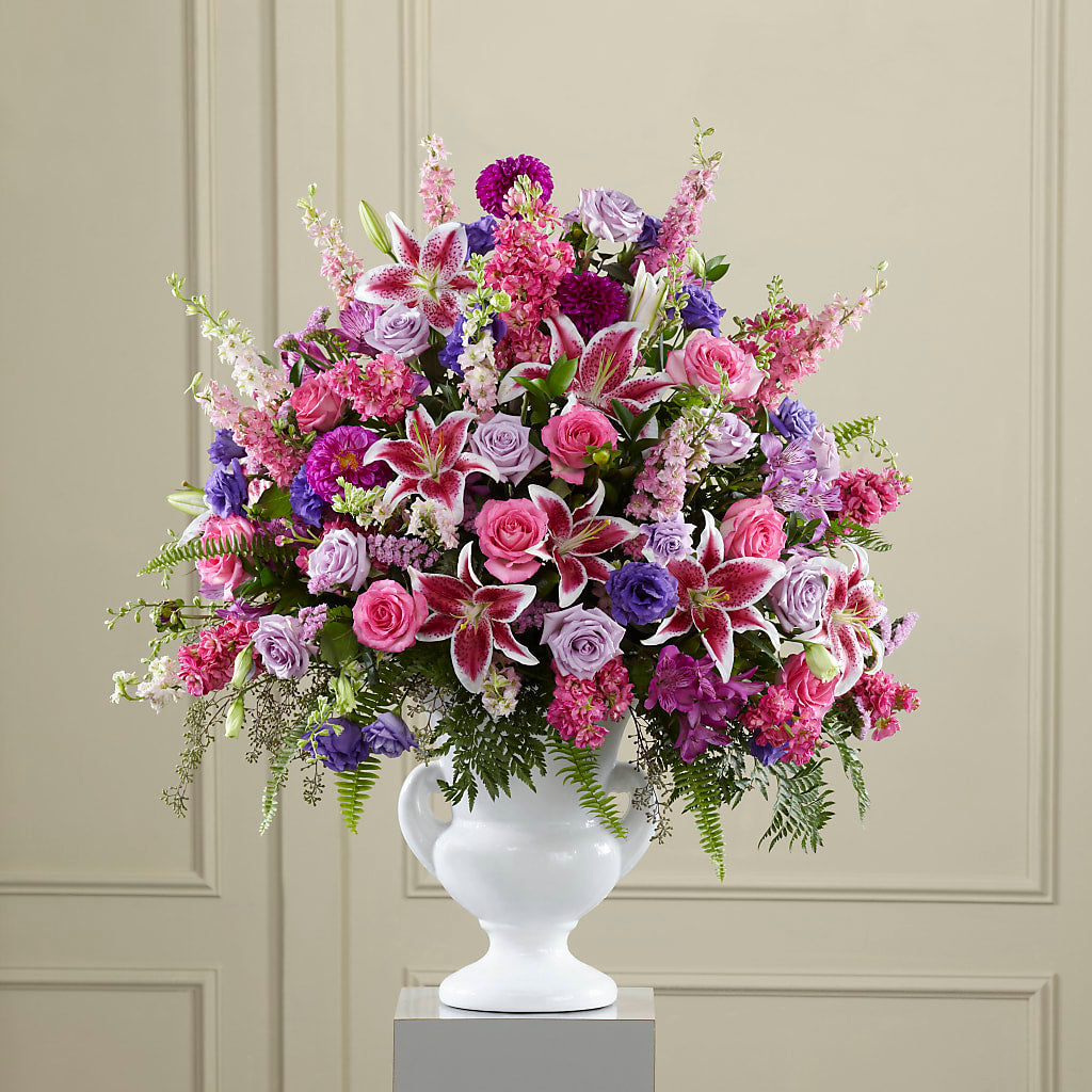 Peaceful Tribute Arrangement – SHARON'S FLOWERS, Lafayette IN