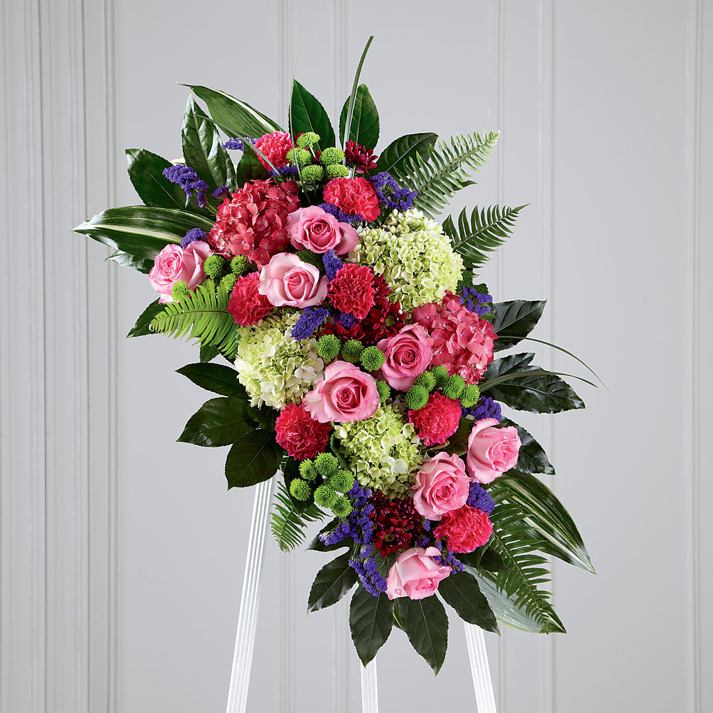 Refreshing Mix Standing Spray – SHARON'S FLOWERS, Lafayette IN
