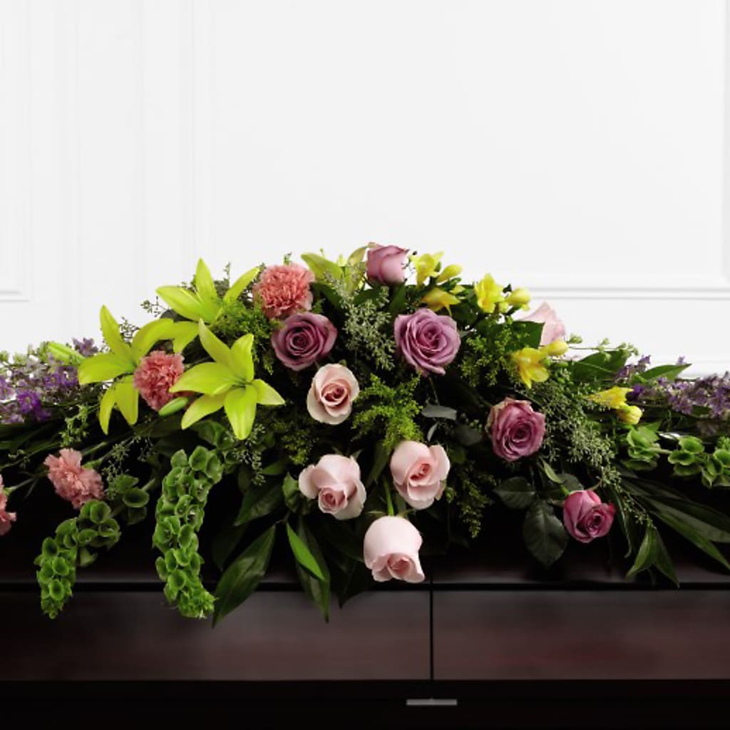 Forever Beloved Casket Spray – SHARON'S FLOWERS, Lafayette IN