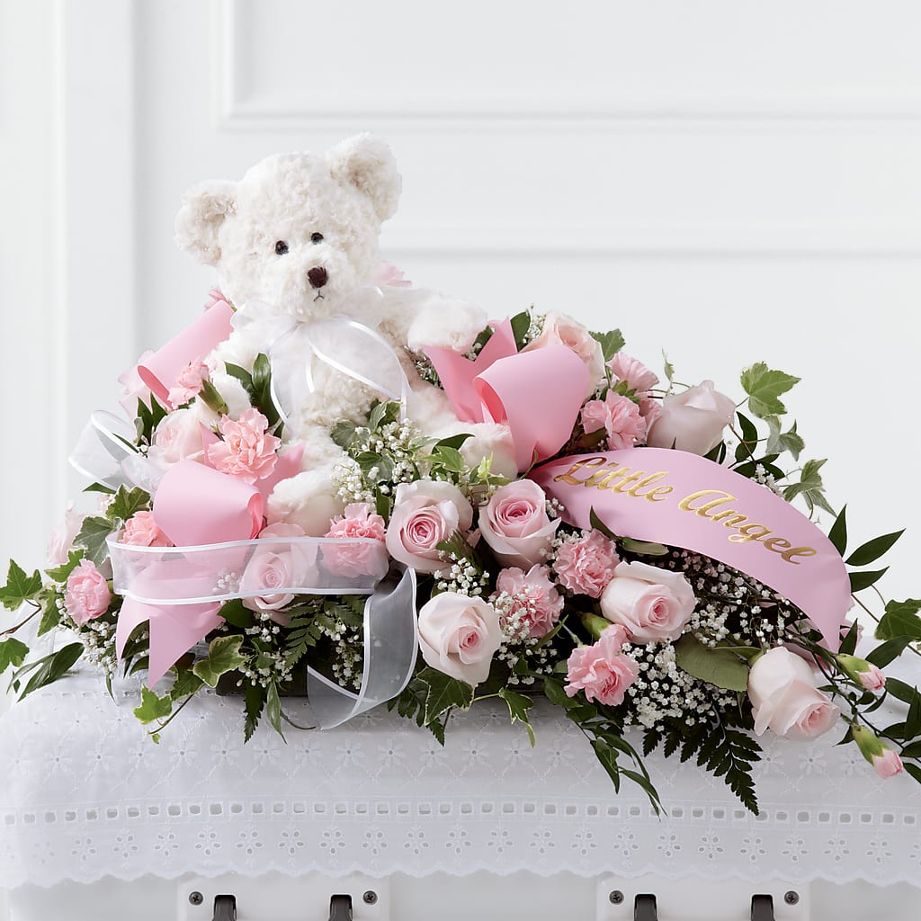 Touch of Sympathy Casket Spray – SHARON'S FLOWERS, Lafayette IN