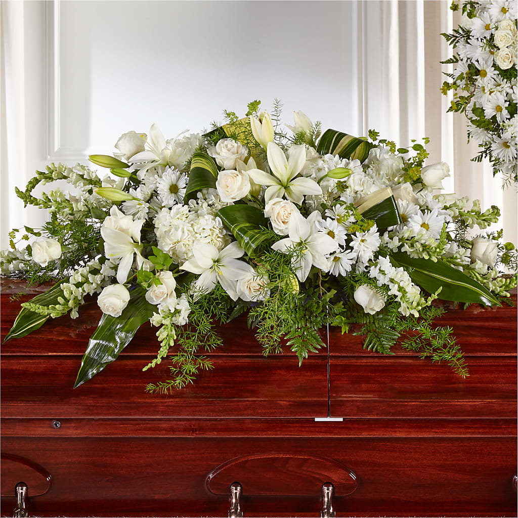 Abundance Casket Spray – SHARON'S FLOWERS, Lafayette IN