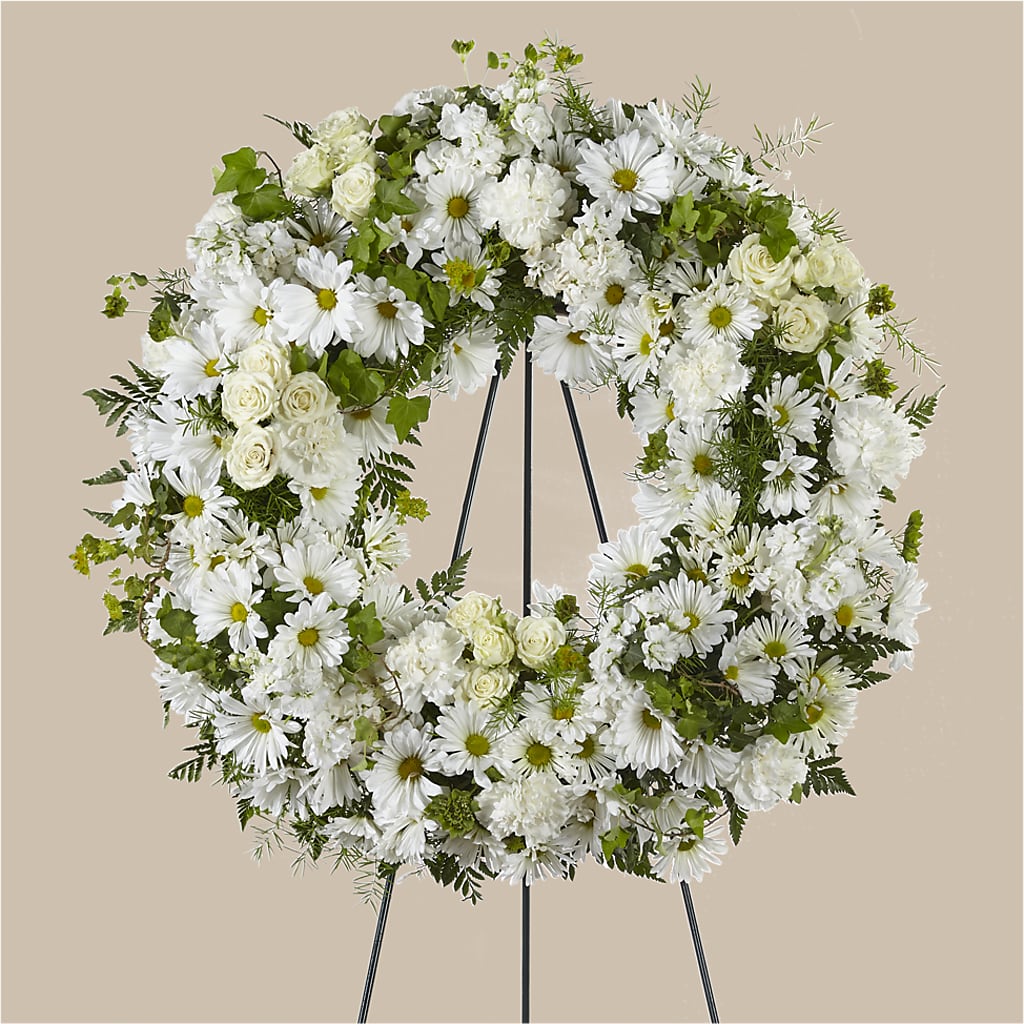 Faithful Wishes Wreath – SHARON'S FLOWERS, Lafayette IN