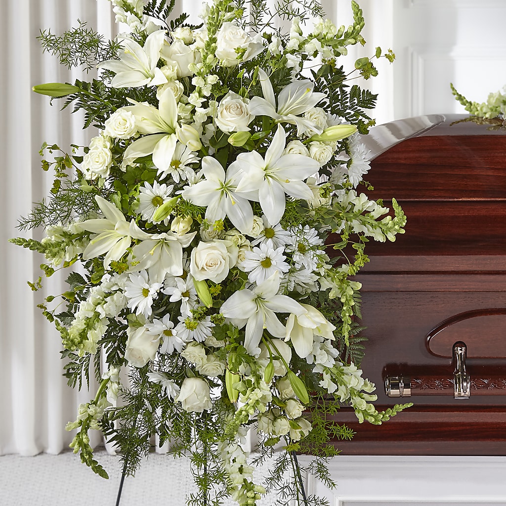 Loving Thoughts Standing Spray – SHARON'S FLOWERS, Lafayette IN