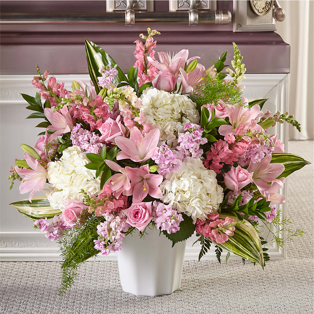 Simply Serene Floor Basket – SHARON'S FLOWERS, Lafayette IN