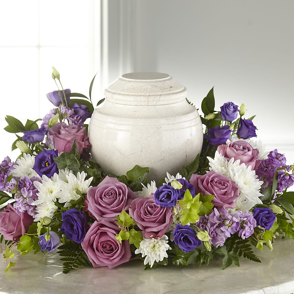 Blooming Sympathy Cremation Adornment – SHARON'S FLOWERS, Lafayette IN