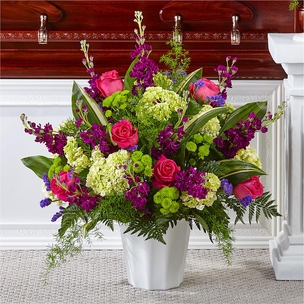 Beautiful Horizons Floor Basket – SHARON'S FLOWERS, Lafayette IN