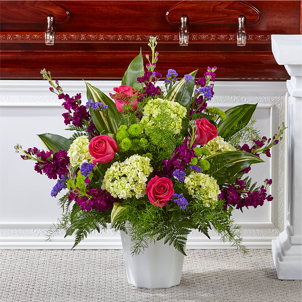 Beautiful Horizons Floor Basket – SHARON'S FLOWERS, Lafayette IN