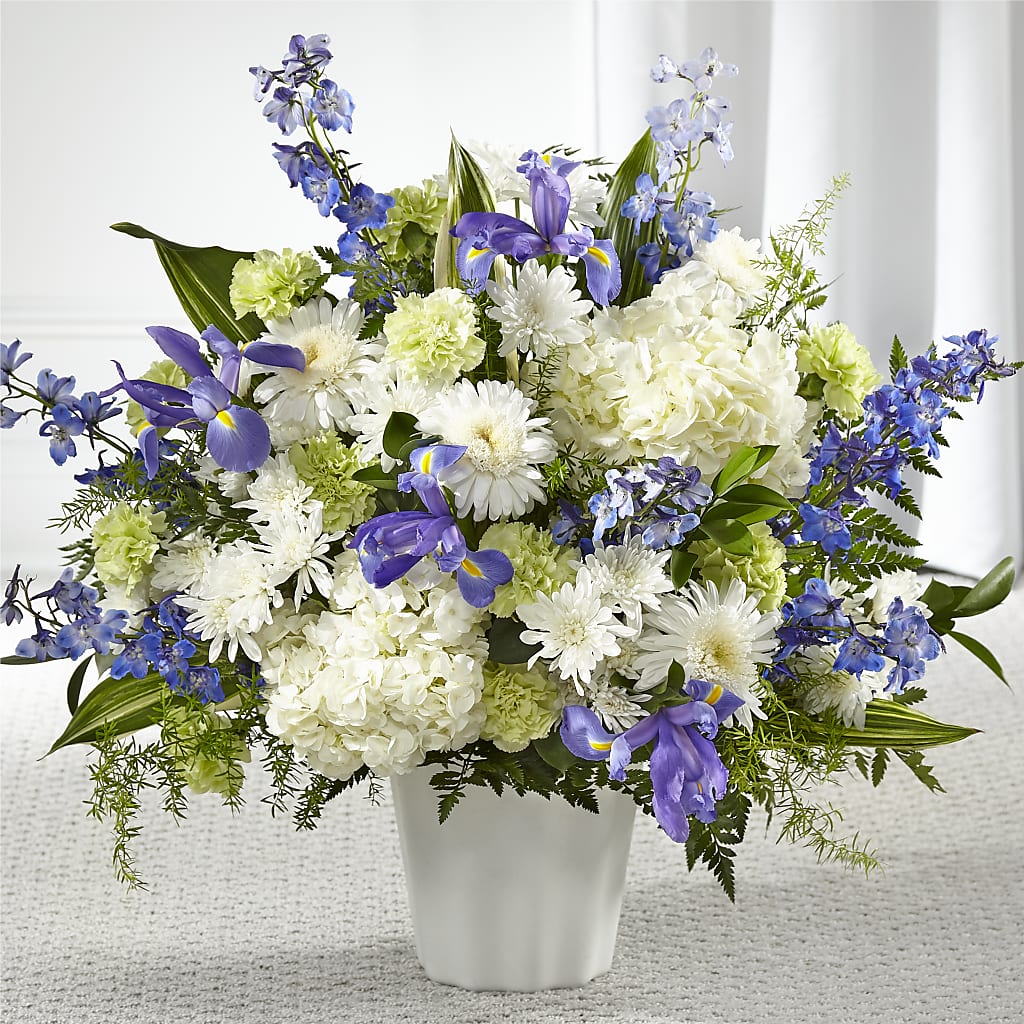 Soft Serenity Floor Basket – SHARON'S FLOWERS, Lafayette IN