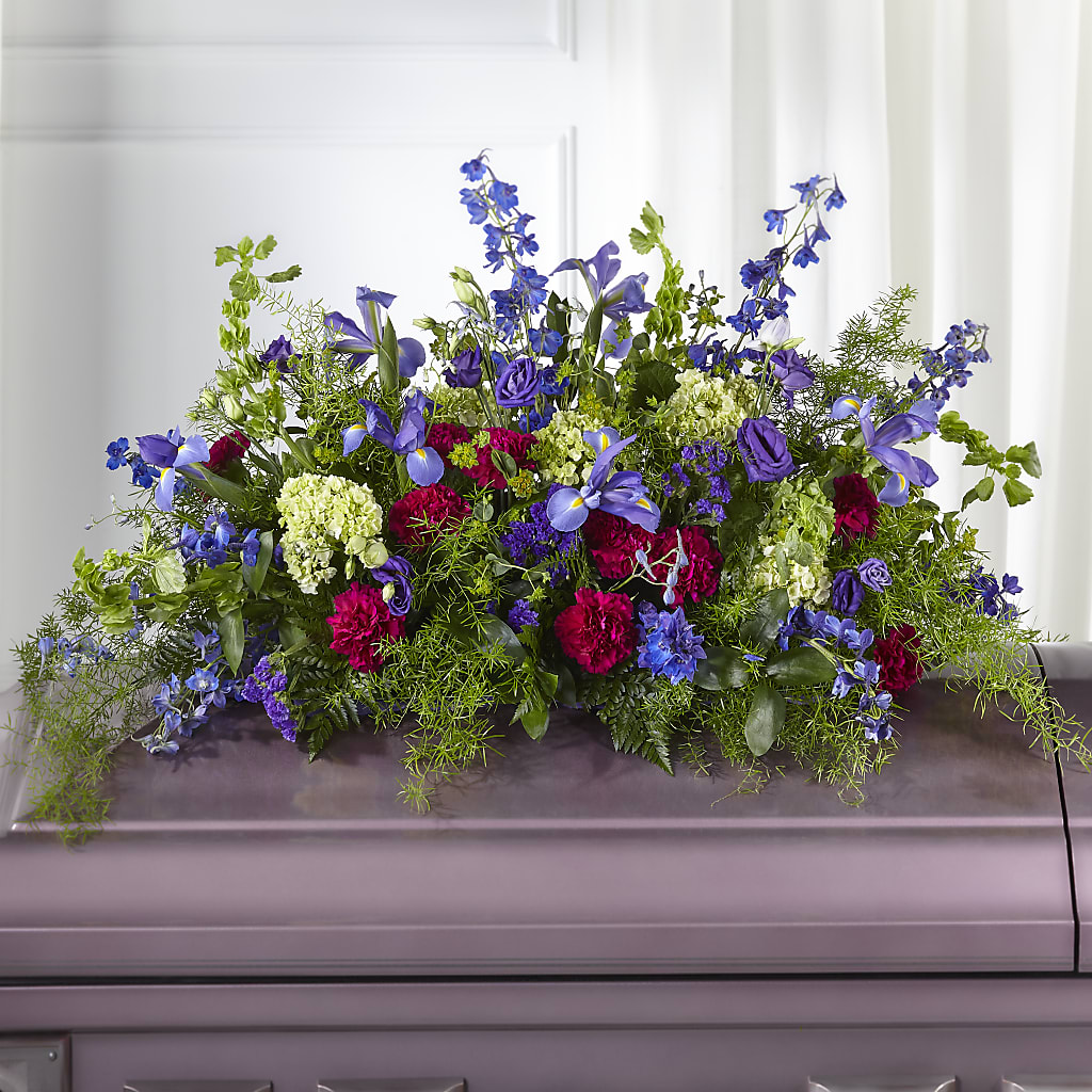 Always Treasured Casket Spray – SHARON'S FLOWERS, Lafayette IN