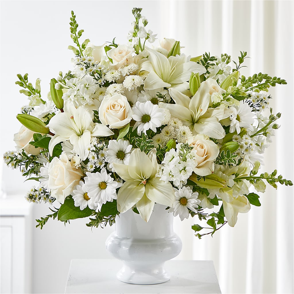 Uplifting Urn Arrangement – SHARON'S FLOWERS, Lafayette IN