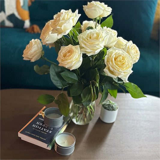 Long Stem Yellow Rose Bouquet – SHARON'S FLOWERS, Lafayette IN