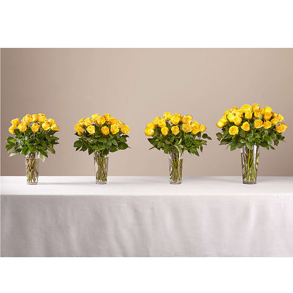 Long Stem Yellow Rose Bouquet – SHARON'S FLOWERS, Lafayette IN