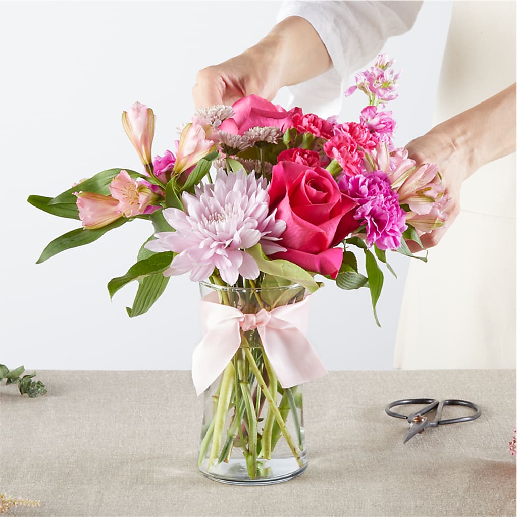 Pink Ribbon - A Florist Original – SHARON'S FLOWERS, Lafayette IN