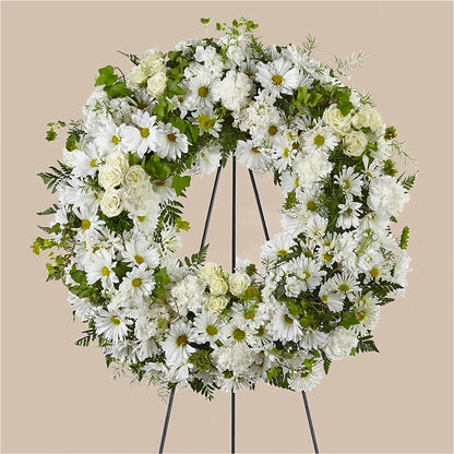 Faithful Wishes Wreath – SHARON'S FLOWERS, Lafayette IN