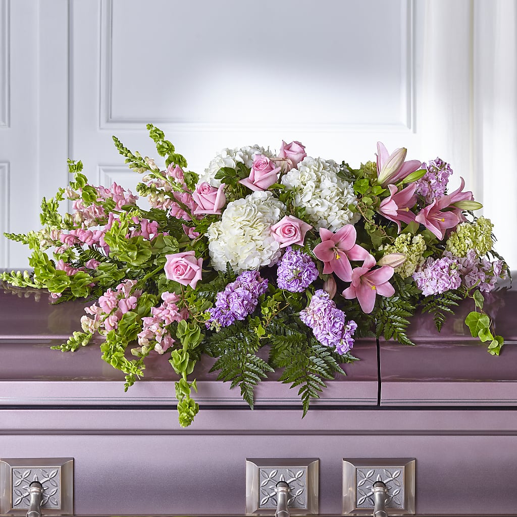 Life's Gratitude Casket Spray – SHARON'S FLOWERS, Lafayette IN
