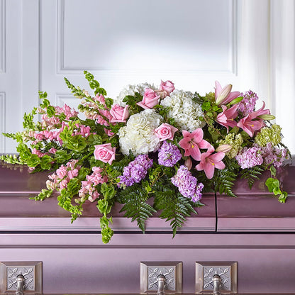 Life's Gratitude Casket Spray – SHARON'S FLOWERS, Lafayette IN