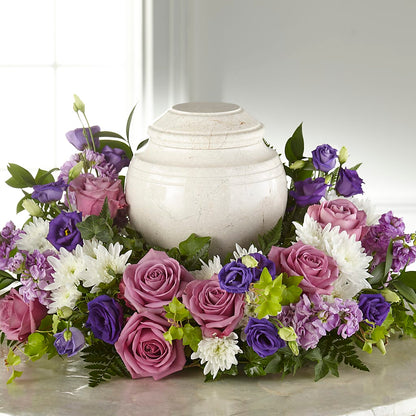 Blooming Sympathy Cremation Adornment – SHARON'S FLOWERS, Lafayette IN