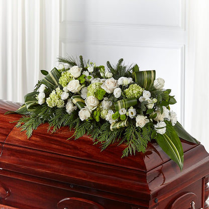 Hopeful Gesture Casket Spray – SHARON'S FLOWERS, Lafayette IN