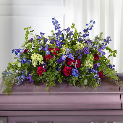 Always Treasured Casket Spray – SHARON'S FLOWERS, Lafayette IN