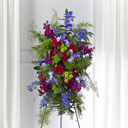 Heavenly Skies Standing Spray – SHARON'S FLOWERS, Lafayette IN