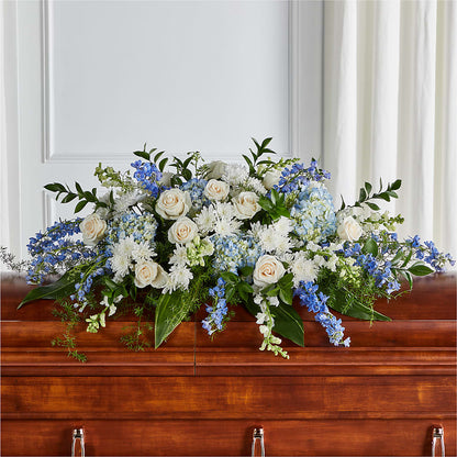 Timeless Essence Casket Spray – SHARON'S FLOWERS, Lafayette IN
